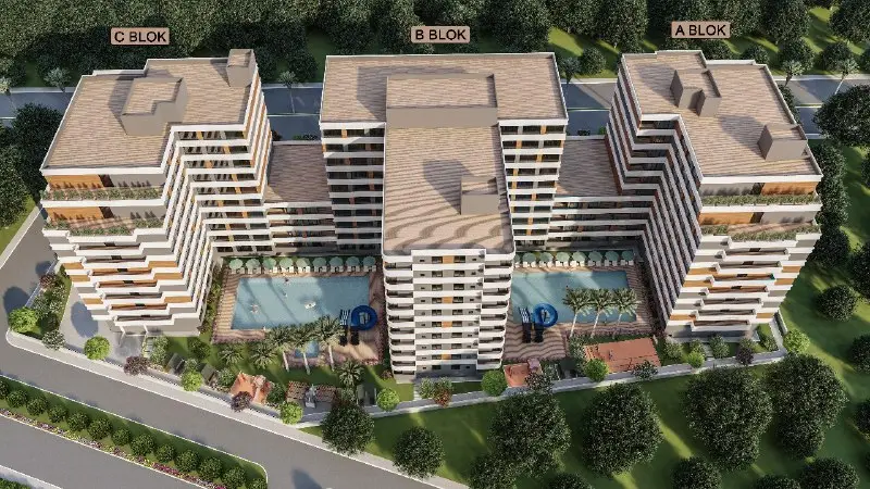 New apartment complex, studio 1+0, Tomyuk, Mersin - ECOT10