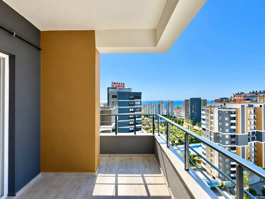 2+1 apartment with a huge terrace in Tece , Mersin - AS80751
