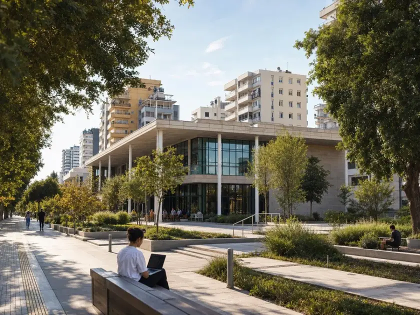 The urban environment of Mezitli is close to work and everyday life spaces.