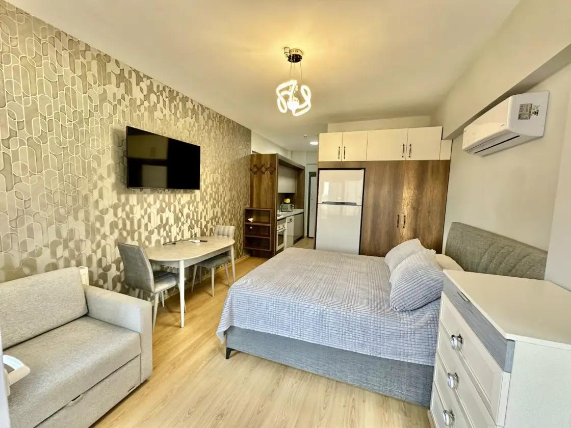 Studio apartment for rent in Mersin, Tece , near the sea - Rf01056