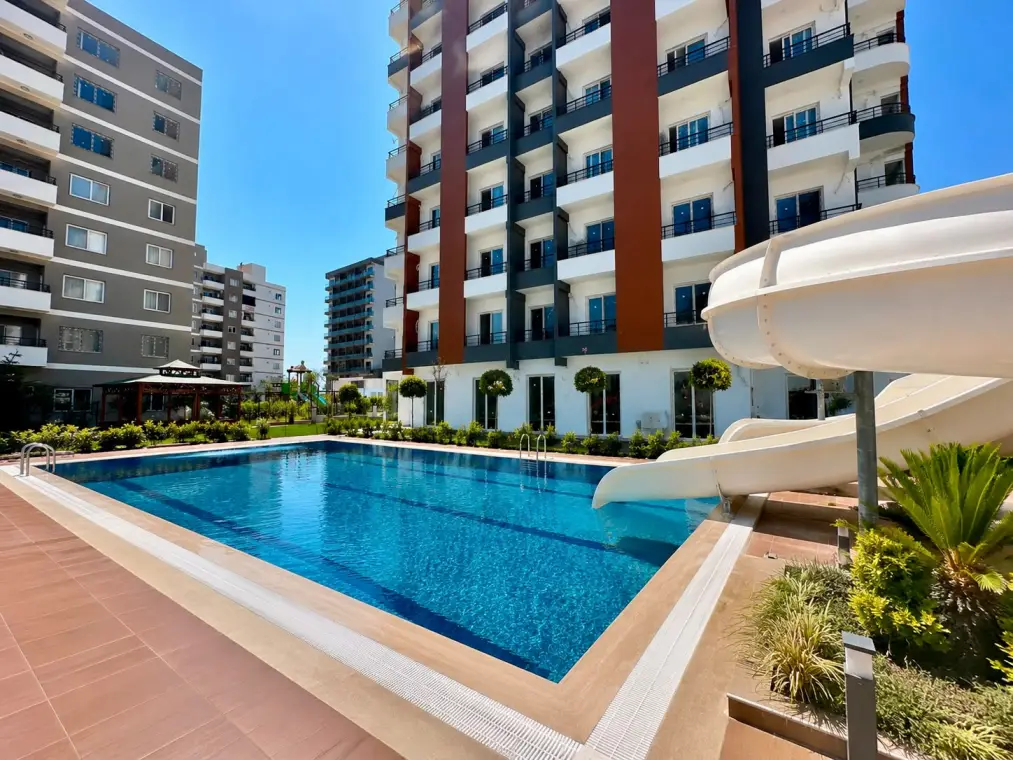 1+1 apartments with panoramic sea views in Tece , Mersin - EMOAS11